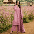 Elegant Rose Embroidered Lawn 3-Piece Suit