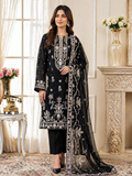 Luxury Lawn Embroidered Suit - Classic Black