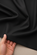 Premium Men's Cotton Unstitched Fabric – Black (Golden Libas)