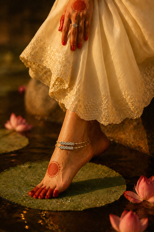 Checkered Onyx Payal
