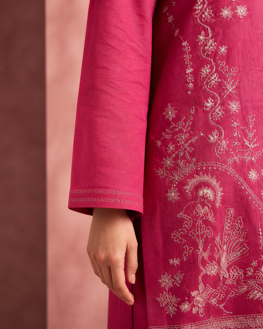 Magenta Radiance Embroidered Suit image 4