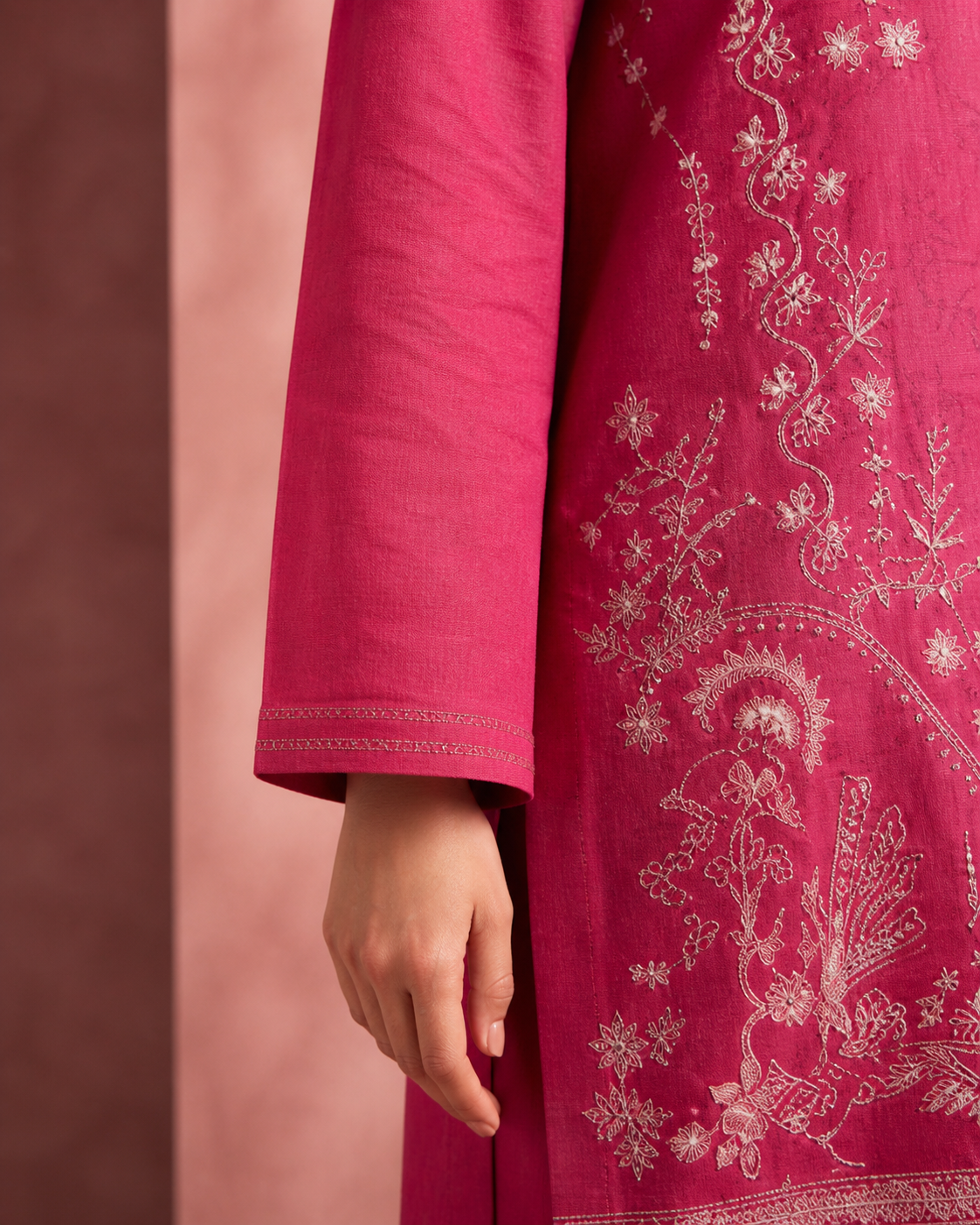 Magenta Radiance Embroidered Suit image 4