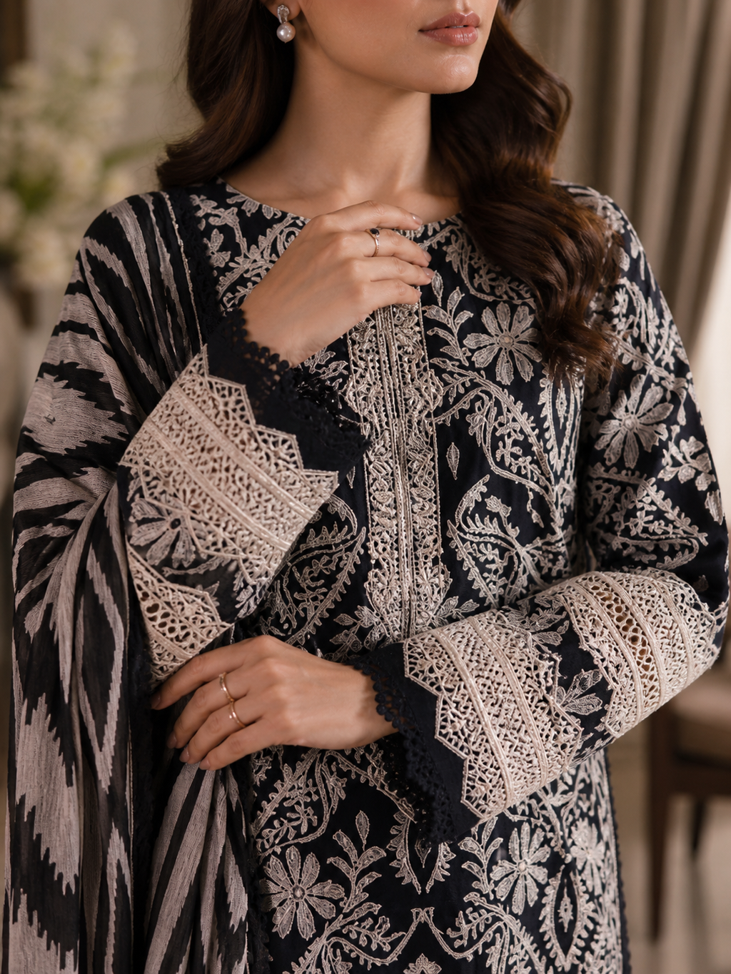 Onyx Elegance Monochromatic Suit - Image 3