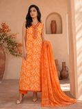 Radiant Orange Summer Lawn 3-Piece Unstitched Suit